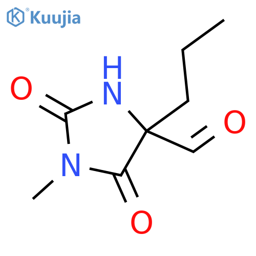 4-Imidazolidinecarboxaldehyde,1-methyl-2,5-dioxo-4-propyl- structure
