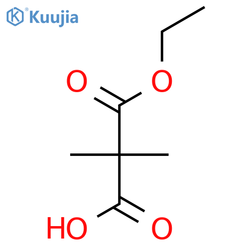 3-Ethoxy-2,2-dimethyl-3-oxopropanoic acid structure