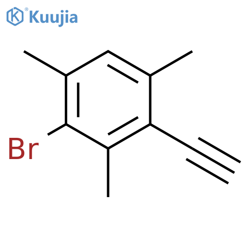 2-Bromo-4-ethynyl-1,3,5-trimethylbenzene structure