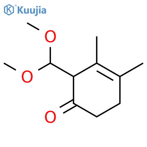 3-CYCLOHEXEN-1-ONE, 2-(DIMETHOXYMETHYL)-3,4-DIMETHYL- structure