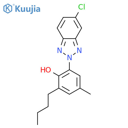Phenol, 2-butyl-6-(5-chloro-2H-benzotriazol-2-yl)-4-methyl- structure