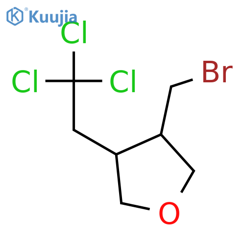 Furan, 3-(bromomethyl)tetrahydro-4-(2,2,2-trichloroethyl)- structure