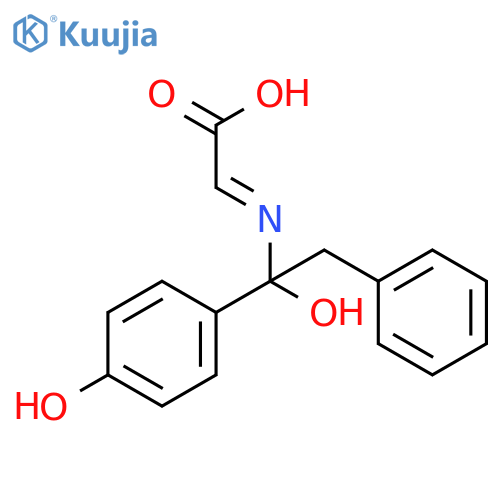 (2e)-2-[1-hydroxy-1-(4-hydroxyphenyl)-2-phenylethyl]iminoacetic Acid structure