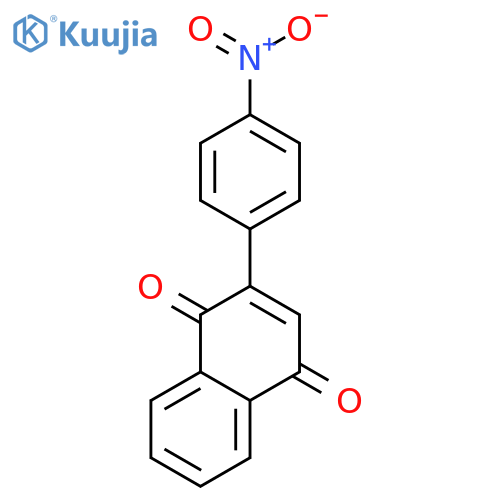 1,4-Naphthalenedione, 2-(4-nitrophenyl)- structure