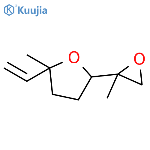 Furan, 2-ethenyltetrahydro-2-methyl-5-(2-methyloxiranyl)- structure
