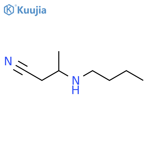 butanenitrile, 3-(butylamino)- structure