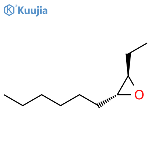 Oxirane, 2-ethyl-3-hexyl-, (2R,3R)-rel- structure
