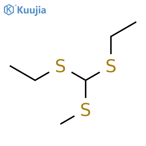 1-([(Ethylsulfanyl)(methylsulfanyl)methyl]sulfanyl)ethane structure