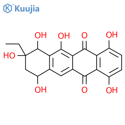 5,12-Naphthacenedione, 8-ethyl-7,8,9,10-tetrahydro-1,4,6,7,8,10-hexahydroxy-, (7R,8R,10S)- structure