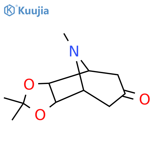6H-Cyclohepta-1,3-dioxol-4,8-imino-6-one, hexahydro-2,2,9-trimethyl- structure