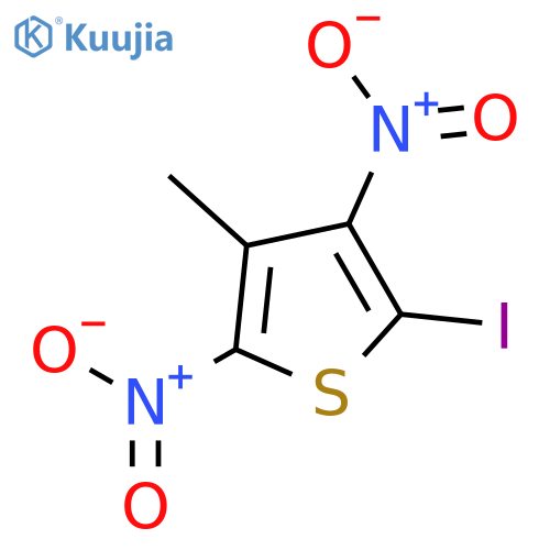 Thiophene, 2-iodo-4-methyl-3,5-dinitro- structure