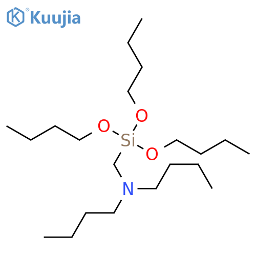 N-butyl-N-[(tributoxysilyl)methyl]butan-1-amine structure