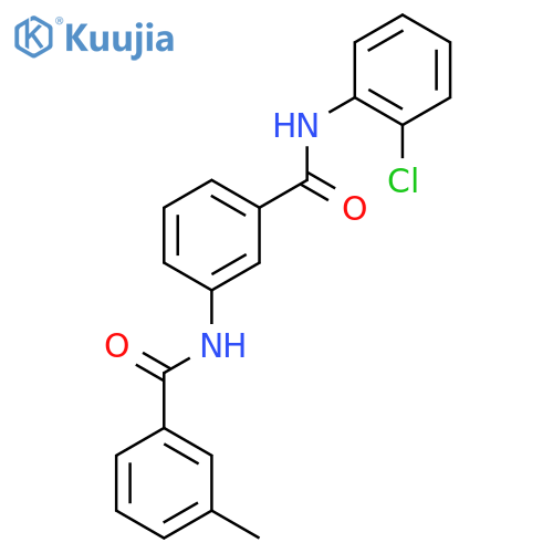 N-{3-[(2-chlorophenyl)carbamoyl]phenyl}-3-methylbenzamide structure