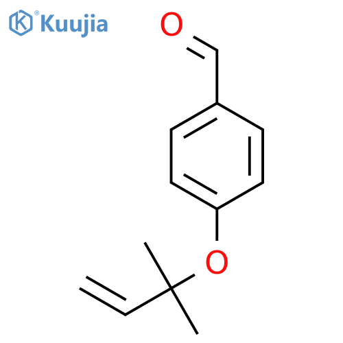 Benzaldehyde, 4-[(1,1-dimethyl-2-propenyl)oxy]- structure