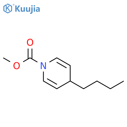 1(4H)-Pyridinecarboxylic acid, 4-butyl-, methyl ester structure