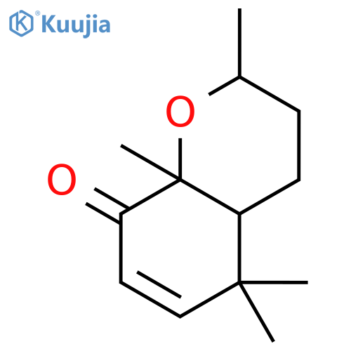 2,5,5,8a-tetramethyl-3,4,4a,5-tetrahydro-2H,8aH-chromen-8-one structure
