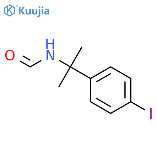 N-[2-(4-Iodophenyl)propan-2-yl]formamide structure