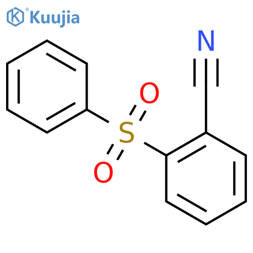 Benzonitrile, 2-(phenylsulfonyl)- structure