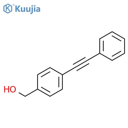 Benzenemethanol, 4-(phenylethynyl)- structure