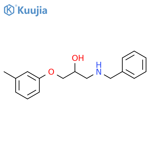 2-Propanol, 1-(3-methylphenoxy)-3-[(phenylmethyl)amino]- structure