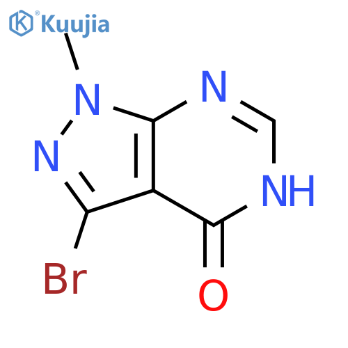 3-bromo-1-methyl-1H,4H,5H-pyrazolo[3,4-d]pyrimidin-4-one structure