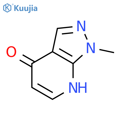 1-methyl-1H,4H,7H-pyrazolo3,4-bpyridin-4-one structure