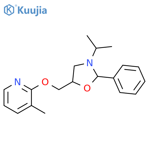 Pyridine,3-methyl-2-[[3-(1-methylethyl)-2-phenyl-5-oxazolidinyl]methoxy]- structure