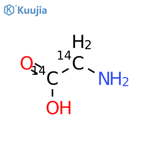 Glycine-1,2-14C2 (9CI) structure