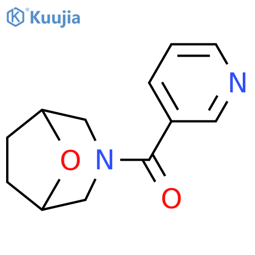 8-Oxa-3-azabicyclo[3.2.1]octane, 3-(3-pyridinylcarbonyl)- structure
