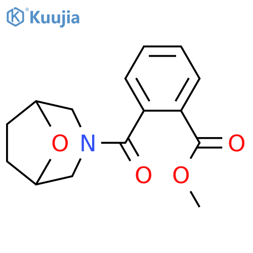 Benzoic acid, 2-(8-oxa-3-azabicyclo[3.2.1]oct-3-ylcarbonyl)-, methylester structure