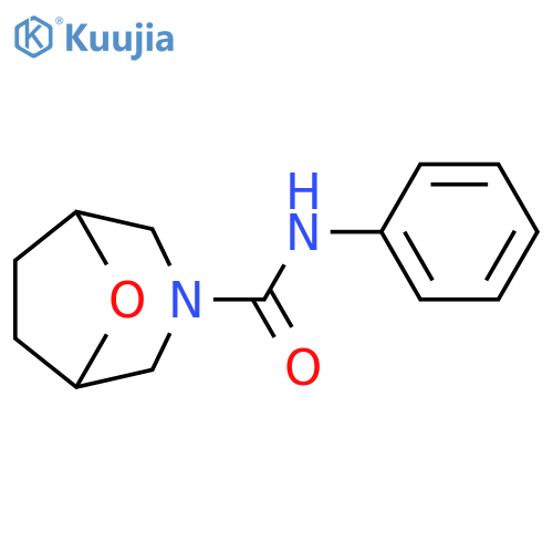 8-Oxa-3-azabicyclo[3.2.1]octane-3-carboxamide, N-phenyl- structure