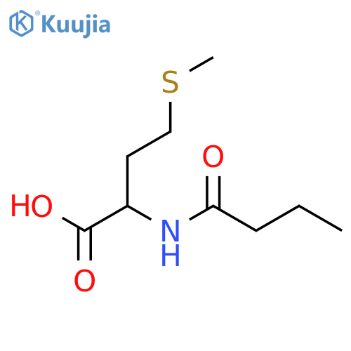 L-Methionine,N-(1-oxobutyl)- structure