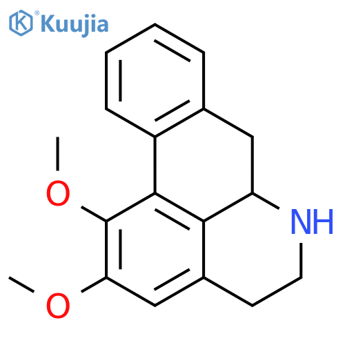 (6aS)-1,2-dimethoxy-5,6,6a,7-tetrahydro-4H-dibenzo[de,g]quinoline structure