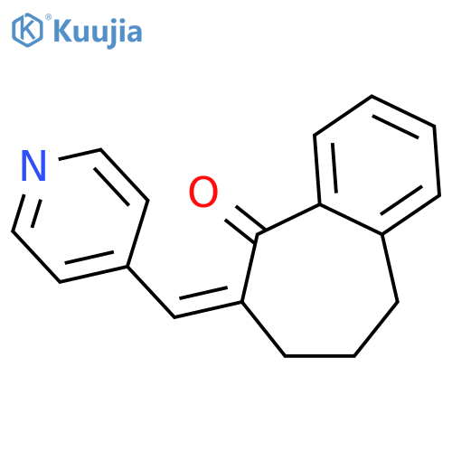 5H-Benzocyclohepten-5-one,6,7,8,9-tetrahydro-6-(4-pyridinylmethylene)- structure