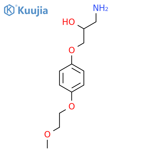 2-Propanol, 1-amino-3-[4-(2-methoxyethoxy)phenoxy]- structure