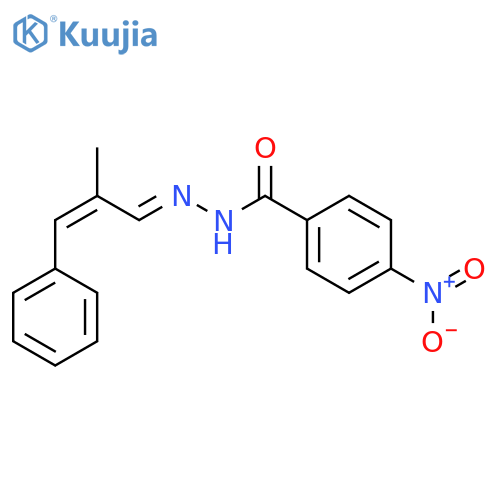 N'-[(1Z,2E)-2-methyl-3-phenylprop-2-en-1-ylidene]-4-nitrobenzohydrazide structure