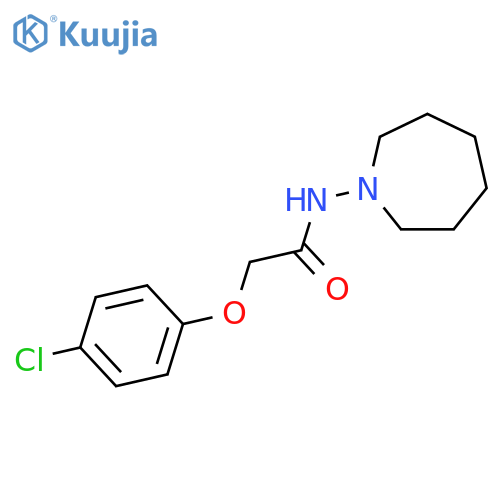 Acetamide, 2-(4-chlorophenoxy)-N-(hexahydro-1H-azepin-1-yl)- structure