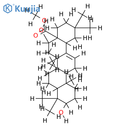 3beta,16beta-dihydroxy-olean-12-en-28-oic acid methyl ester structure