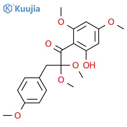 1-Propanone,1-(2-hydroxy-4,6-dimethoxyphenyl)-2,2-dimethoxy-3-(4-methoxyphenyl)- structure