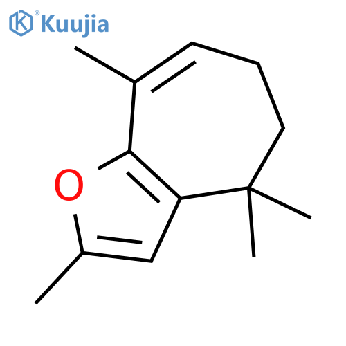 4H-Cyclohepta[b]furan, 5,6-dihydro-2,4,4,8-tetramethyl- structure