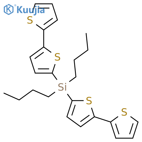 Silane, bis[2,2'-bithiophen]-5-yldibutyl- structure