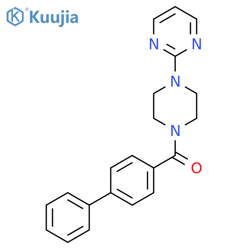 2-(4-{[1,1'-Biphenyl]-4-carbonyl}piperazin-1-YL)pyrimidine structure
