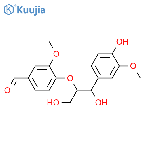 8,9-Dinor-4,8'-oxylignan-3,3',4',7,7',9'-hexol; (7'R*,8'S*)-form, 7-Aldehyde, 3,3'-di-Me ether structure