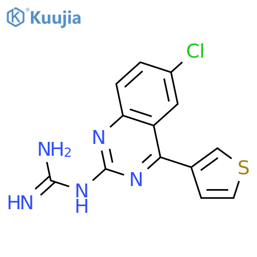 GUANIDINE, [6-CHLORO-4-(3-THIENYL)-2-QUINAZOLINYL]- structure