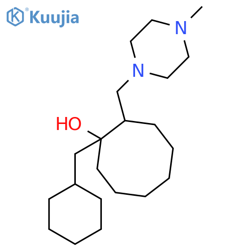Cyclooctanol, 1-(cyclohexylmethyl)-2-[(4-methyl-1-piperazinyl)methyl]- structure