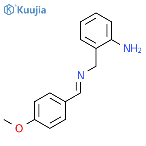 BENZENEMETHANAMINE, 2-AMINO-N-[(4-METHOXYPHENYL)METHYLENE]- structure