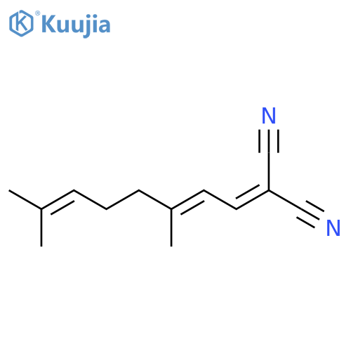 Propanedinitrile, (3,7-dimethyl-2,6-octadienylidene)- structure