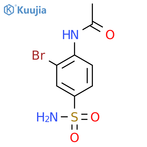 Acetamide, N-[4-(aminosulfonyl)-2-bromophenyl]- structure