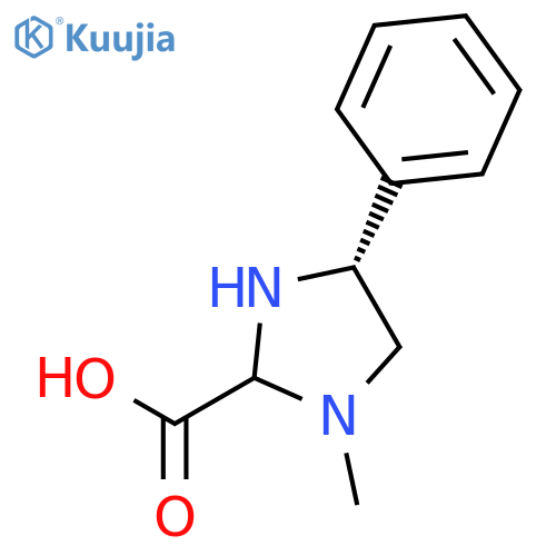 2-IMIDAZOLIDINECARBOXYLIC ACID, 1-METHYL-4-PHENYL-, (4R)- structure