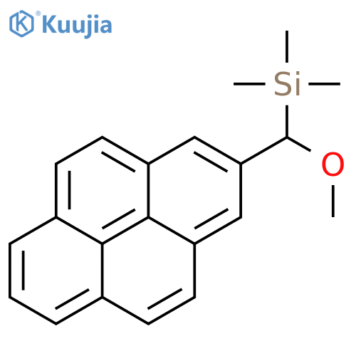 Silane, (methoxy-2-pyrenylmethyl)trimethyl- structure